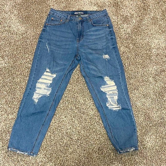 wild fable Denim - NEW! Wild Fable High Rise Distressed Cropped Mom Jean 10